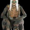 "Crouching Bones" Electric Animated Skeleton Halloween Prop