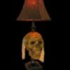 "Desk Lamp With Life-size Corpse Head And Antique Shade" Haunted House Lighting