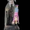 "Stew Brewing Witch With Kid And Fog" Electric Animated Halloween Prop
