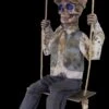 "Swinging Skeletal Boy" Electric Animated Halloween Prop
